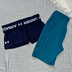 All in motion and under armour shorts